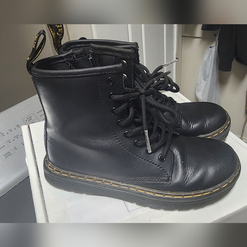 Dr Martens Black Boots Girls Size 1